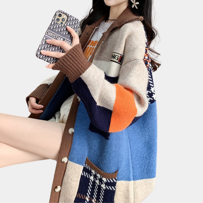 Stylischer Strickmantel für Damen