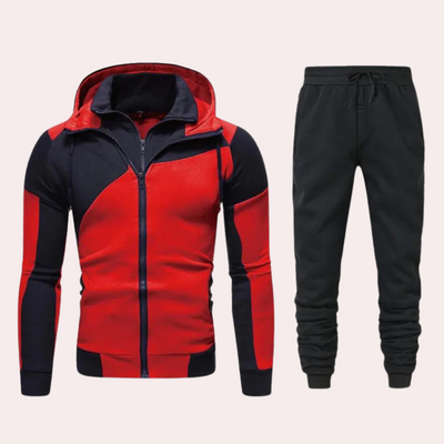 Modernes Jacken- und Jogginghosen-Set für Männer