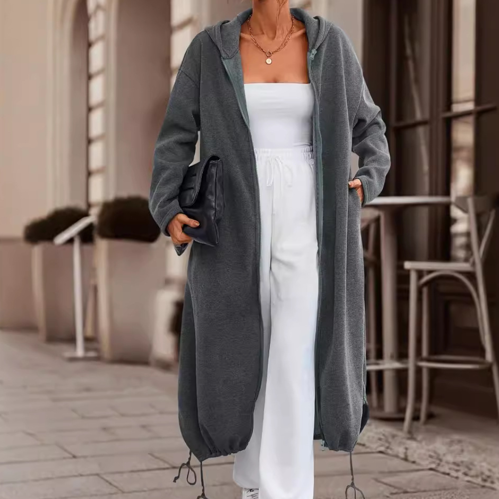 Modische lange Strickjacke für Frauen