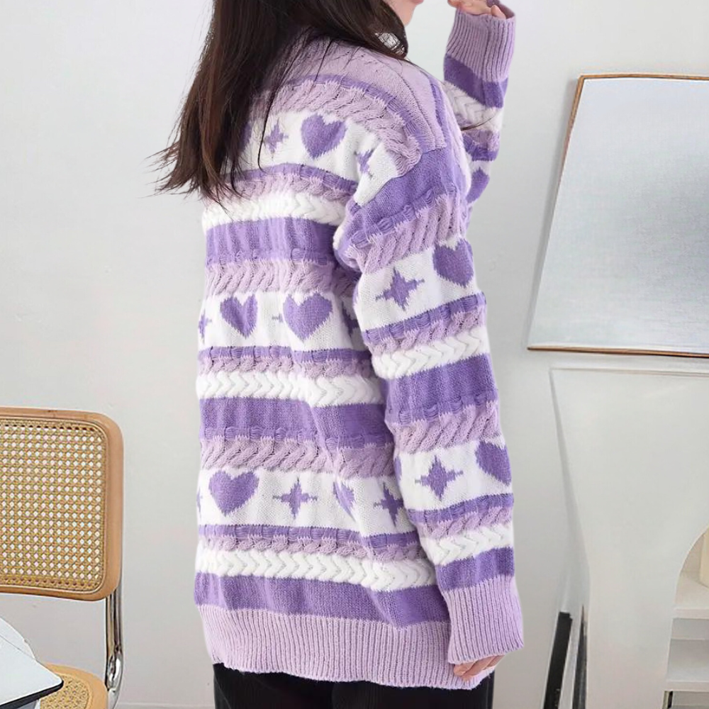 Niedlicher Langarmpullover für Frauen