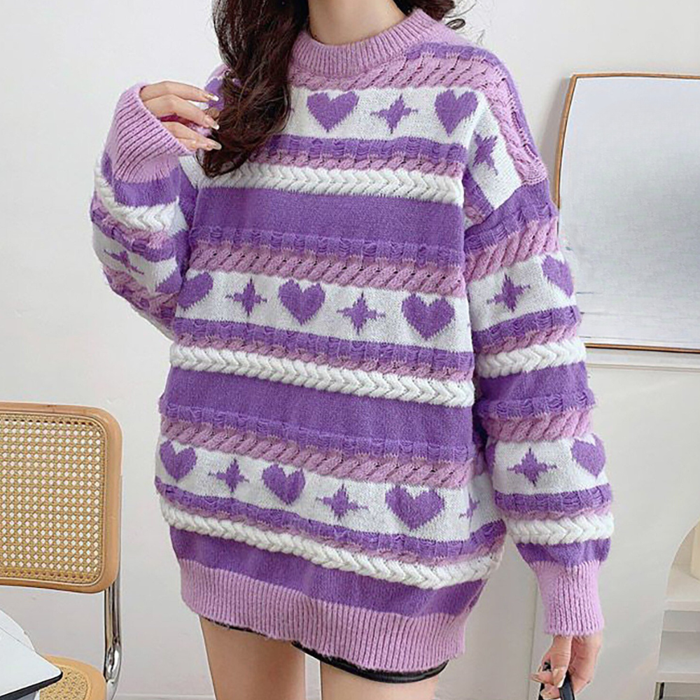Niedlicher Langarmpullover für Frauen