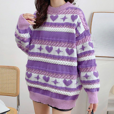 Niedlicher Langarmpullover für Frauen