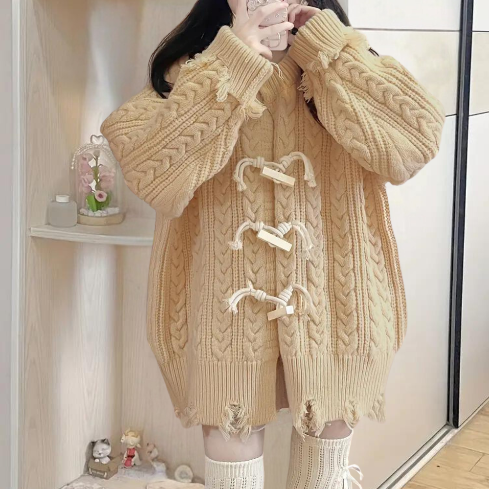 Hübsche Warme Strickjacke für Frauen