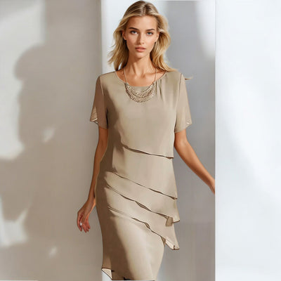 Elegantes Damen Chiffon Kleid