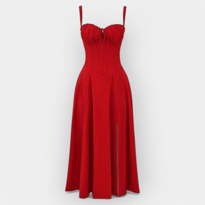 Elegantes Damen Korsett-Kleid Midi