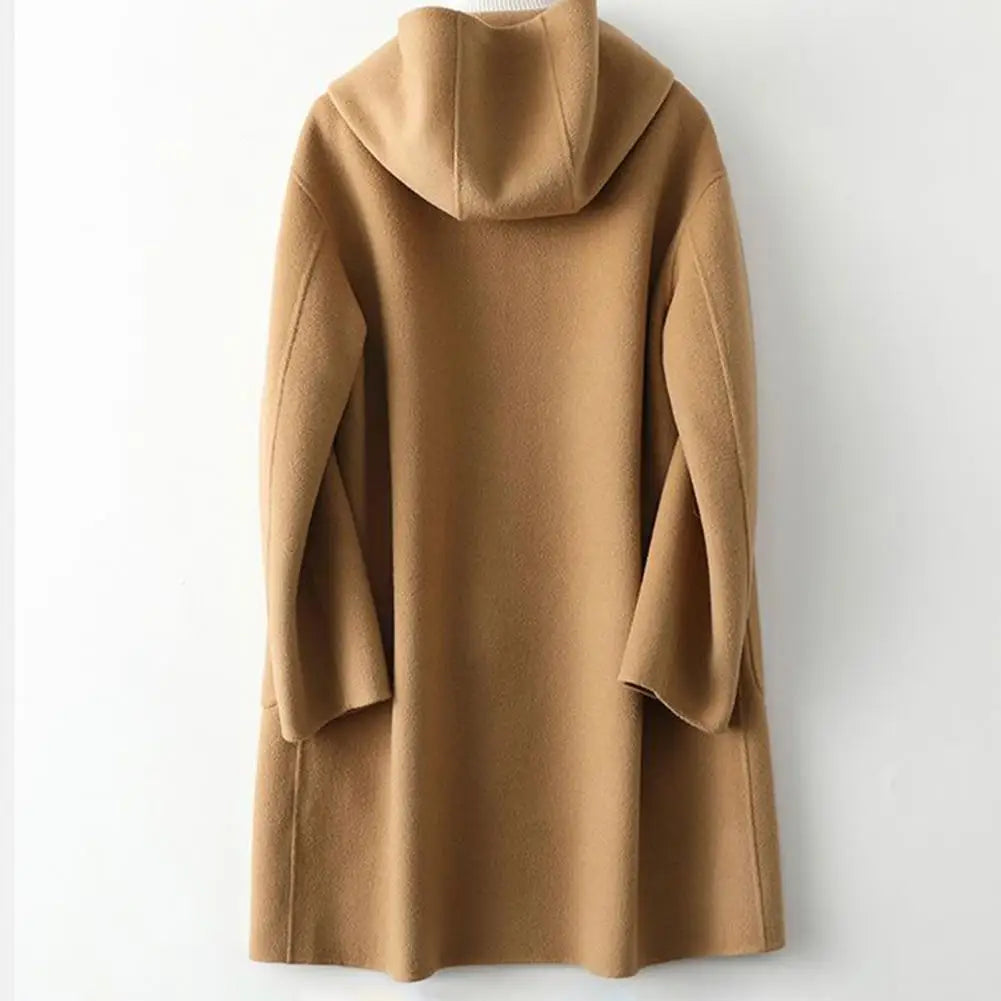Luxuriöse Damen-Kapuzenjacke aus Kaschmir - Doppelseitig tragbar - Elegant & warm
