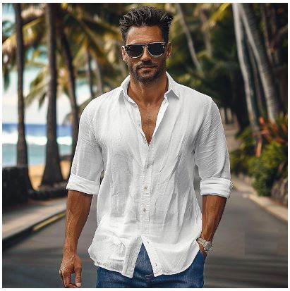 Elegantes und atmungsaktives Hemd für Männer - Auberon