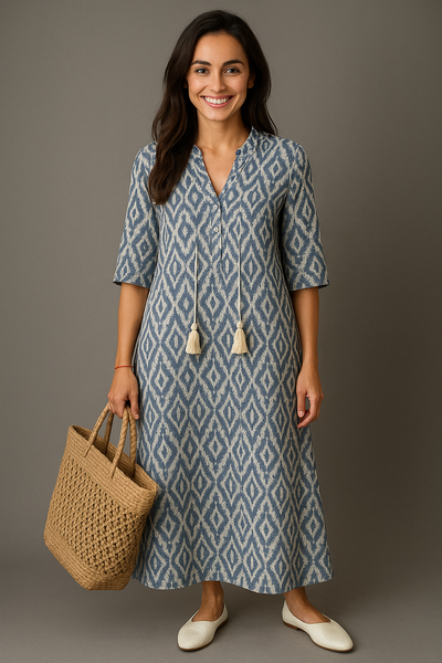 Celine| Figurfreundliches Damenkleid aus Premiumstoff  für Hochzeitsgast und besondere Anlässe