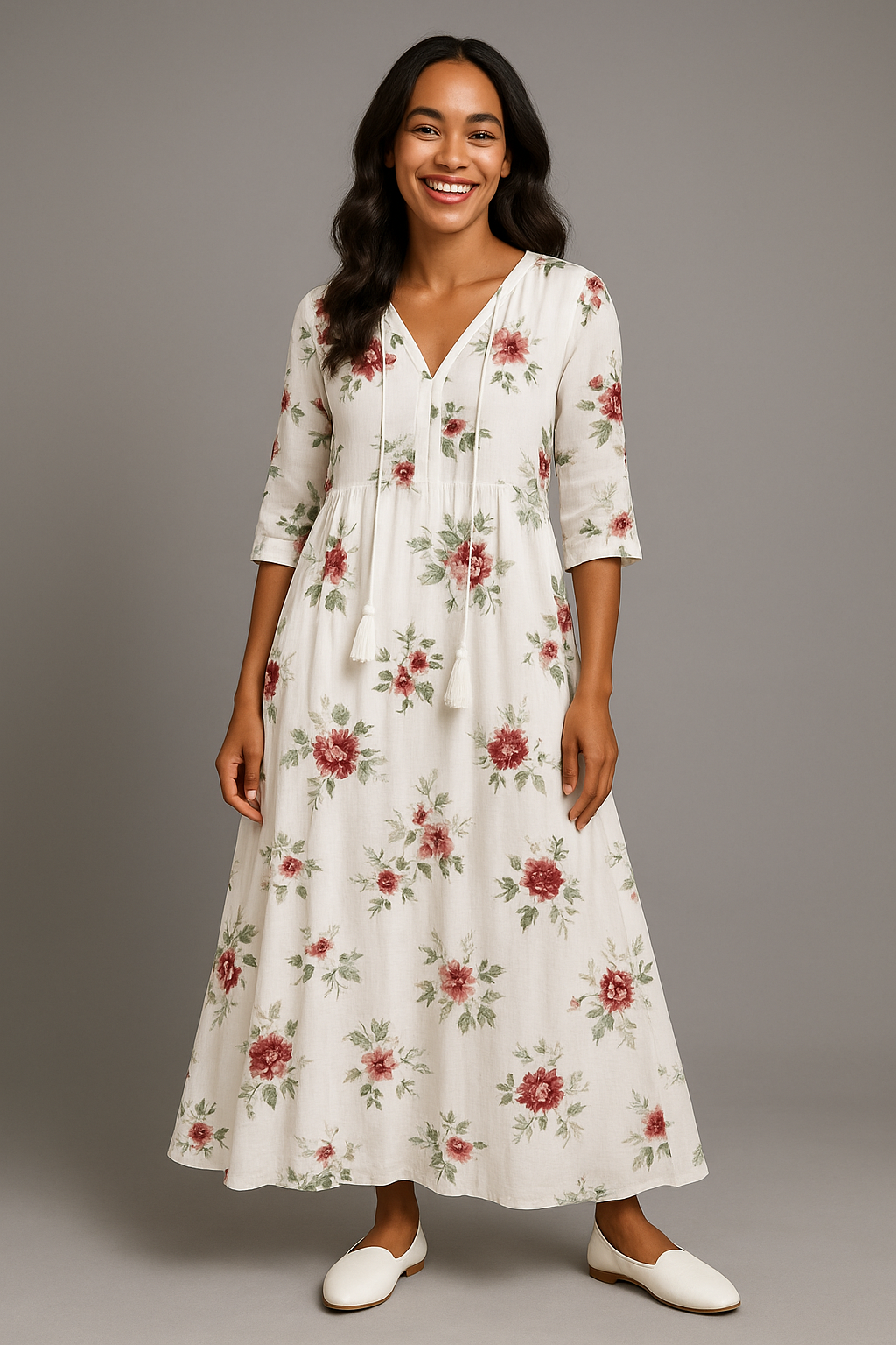 Celine| Figurfreundliches Damenkleid aus Premiumstoff  für Hochzeitsgast und besondere Anlässe