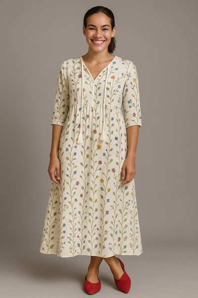 Celine| Figurfreundliches Damenkleid aus Premiumstoff  für Hochzeitsgast und besondere Anlässe