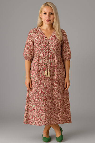 Celine| Figurfreundliches Damenkleid aus Premiumstoff  für Hochzeitsgast und besondere Anlässe