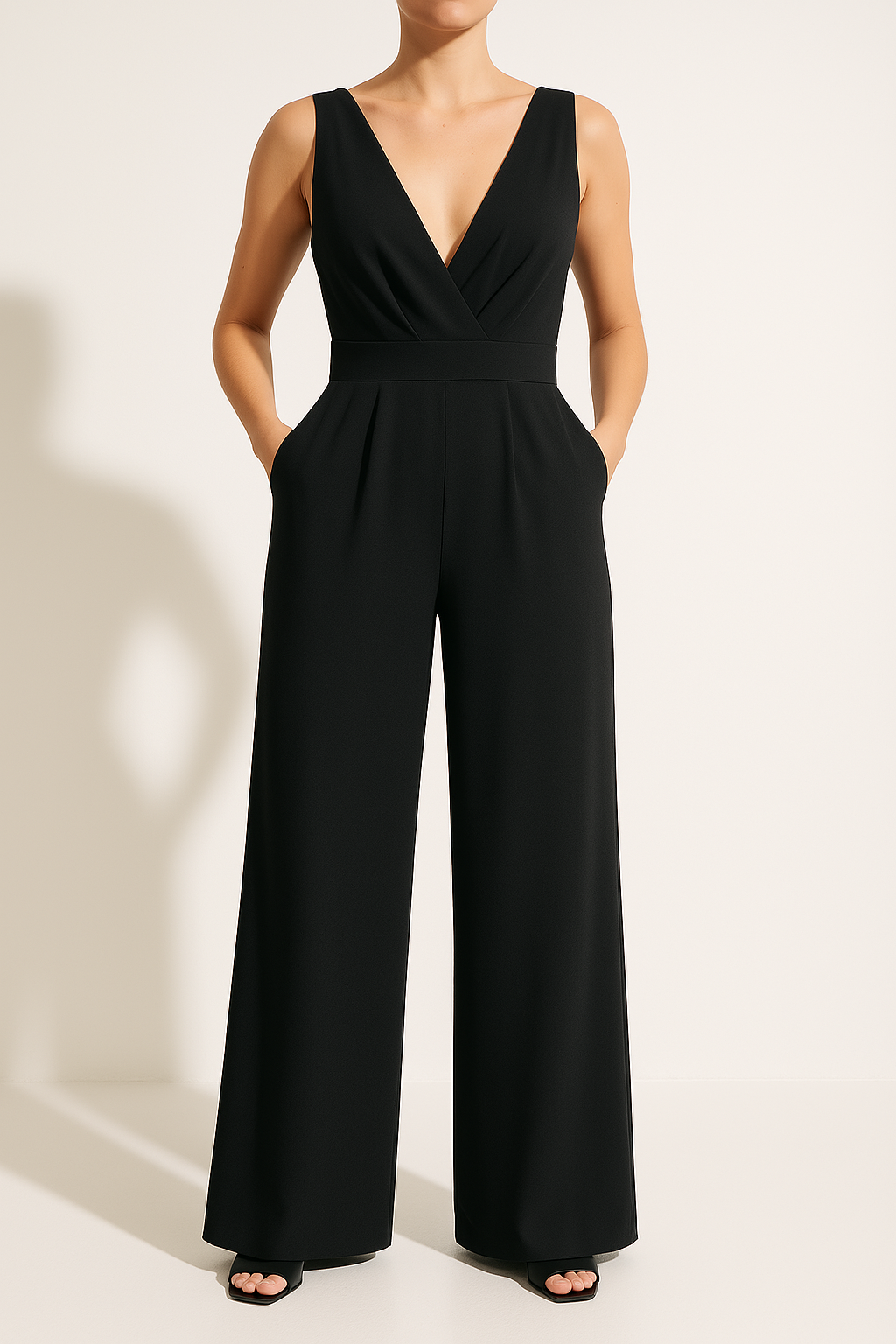 Eleganter Slim Fit Damen Jumpsuit  - Helga