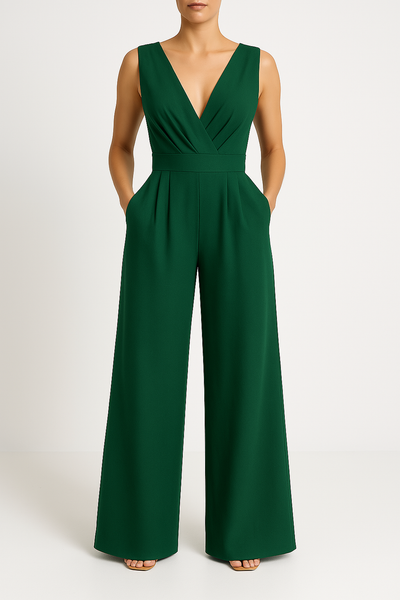 Eleganter Ärmellos Damen Jumpsuit - Elisaveta