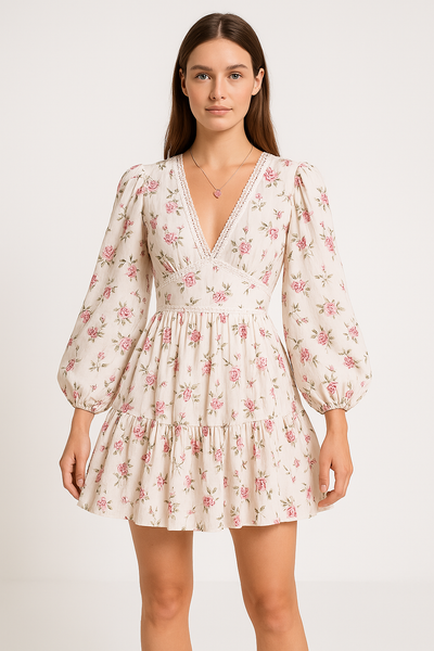 Festliche Damen A-Line Mini Kleid  - Sunneva