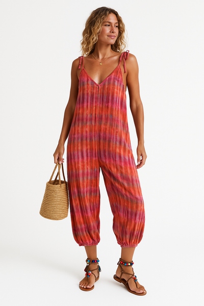 Yaneva - Elegant Mit Verstellbaren Trägern Jumpsuit  Für Sommer