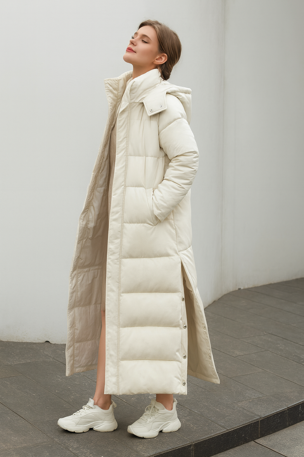 Damen Winterjacke Winddicht Elegant