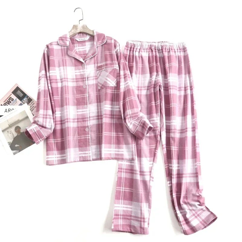 Bequemes Damen Pyjama-Set mit lebendigen Mustern | Zweiteiler