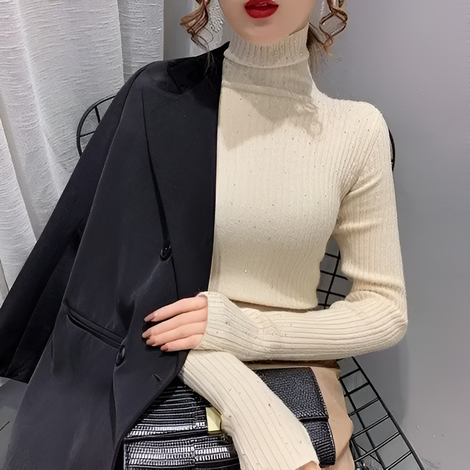 Ylva | Polo-Shirt mit Diamantverzierung