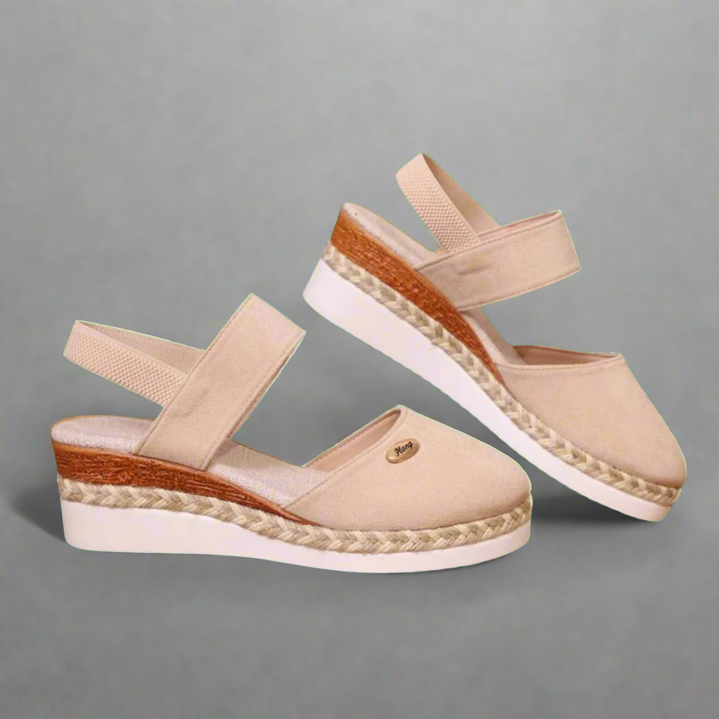 Bequeme Plus-Size Damen Keilsandaletten