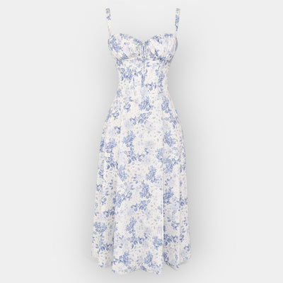 Elegantes Damen Korsett-Kleid Midi