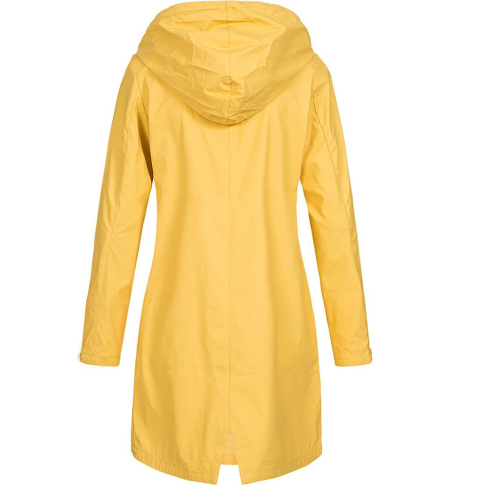 Wasserdichte Damen-Regenjacke mit Kapuze - Modern & Wetterfest