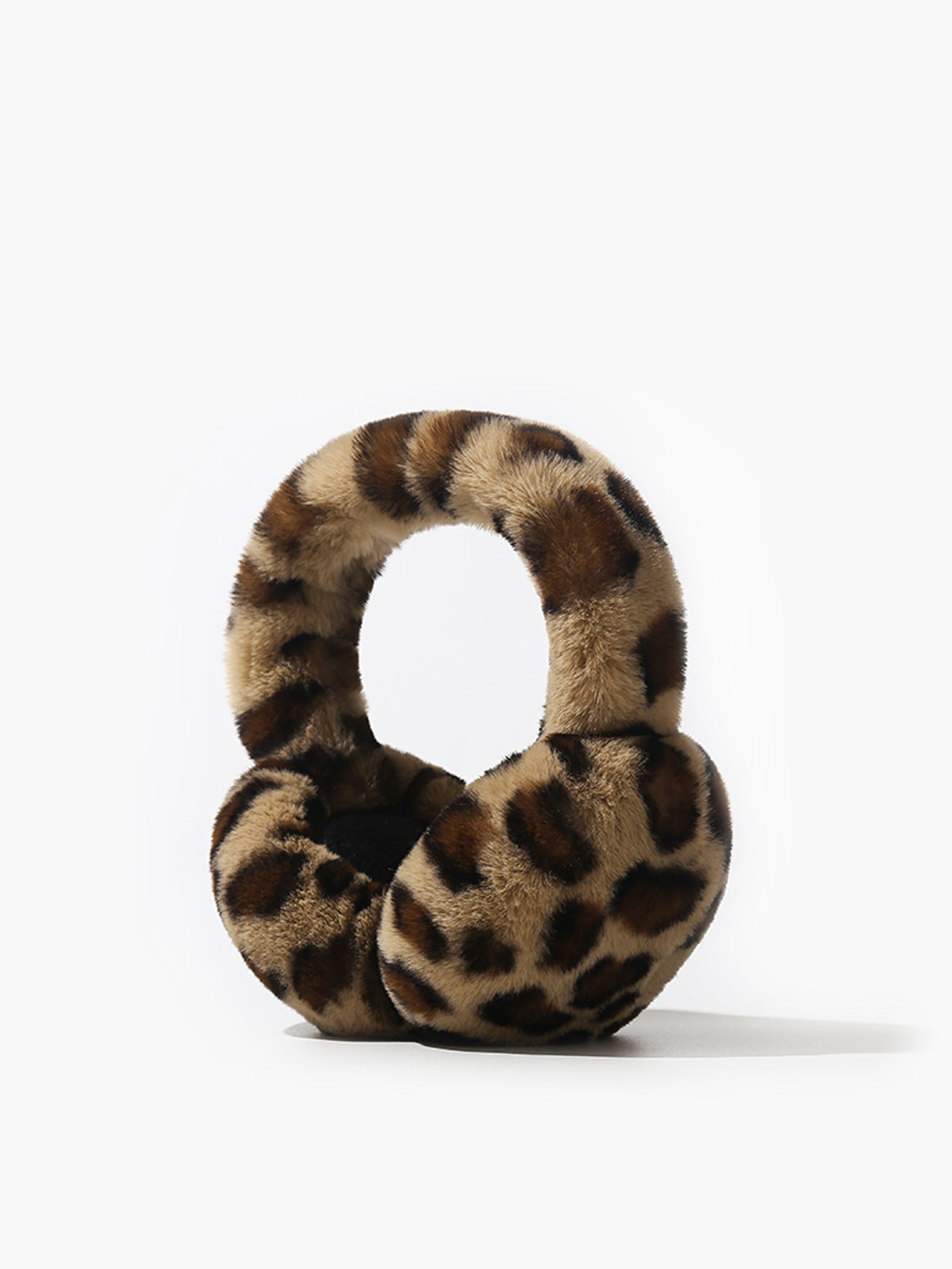 Damen Ohrenschützer Fuzzy Leopard Design - Stylische Ohrenwärmer für kalte Tage