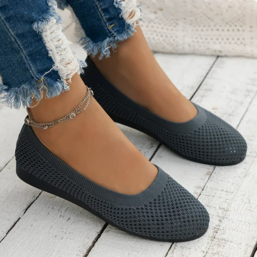 Atmungsaktive Slip-On Wohnungen Damen Schuhe - Penelopa