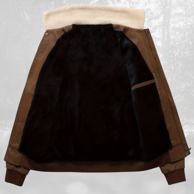 Sherpa-Kragen Flugjacke für Männer