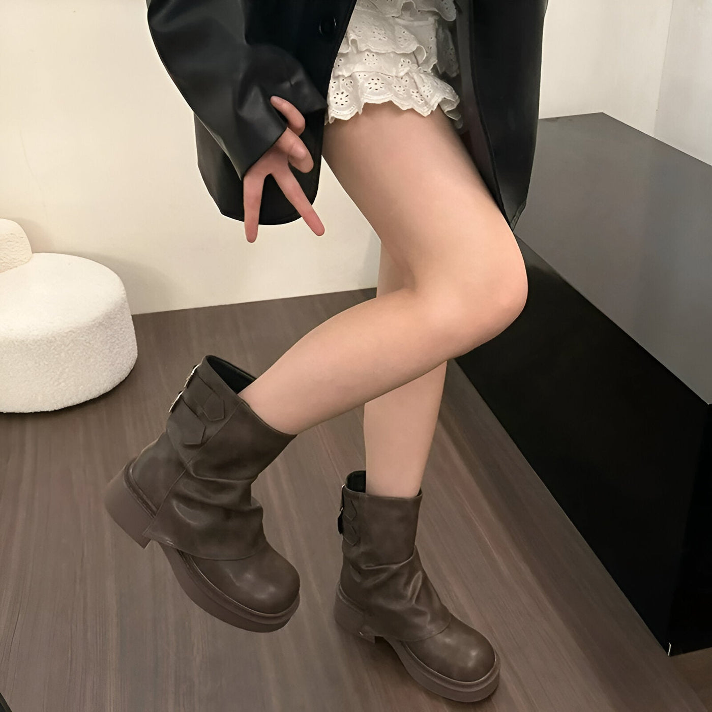 Freya | Stylische Western Cowgirl Boots mit Chunky Absatz