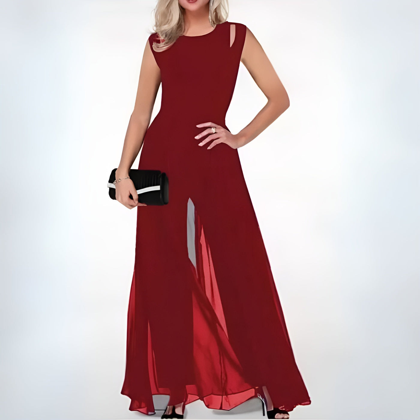Elegantes Damen Kleid mit Taillengürtel