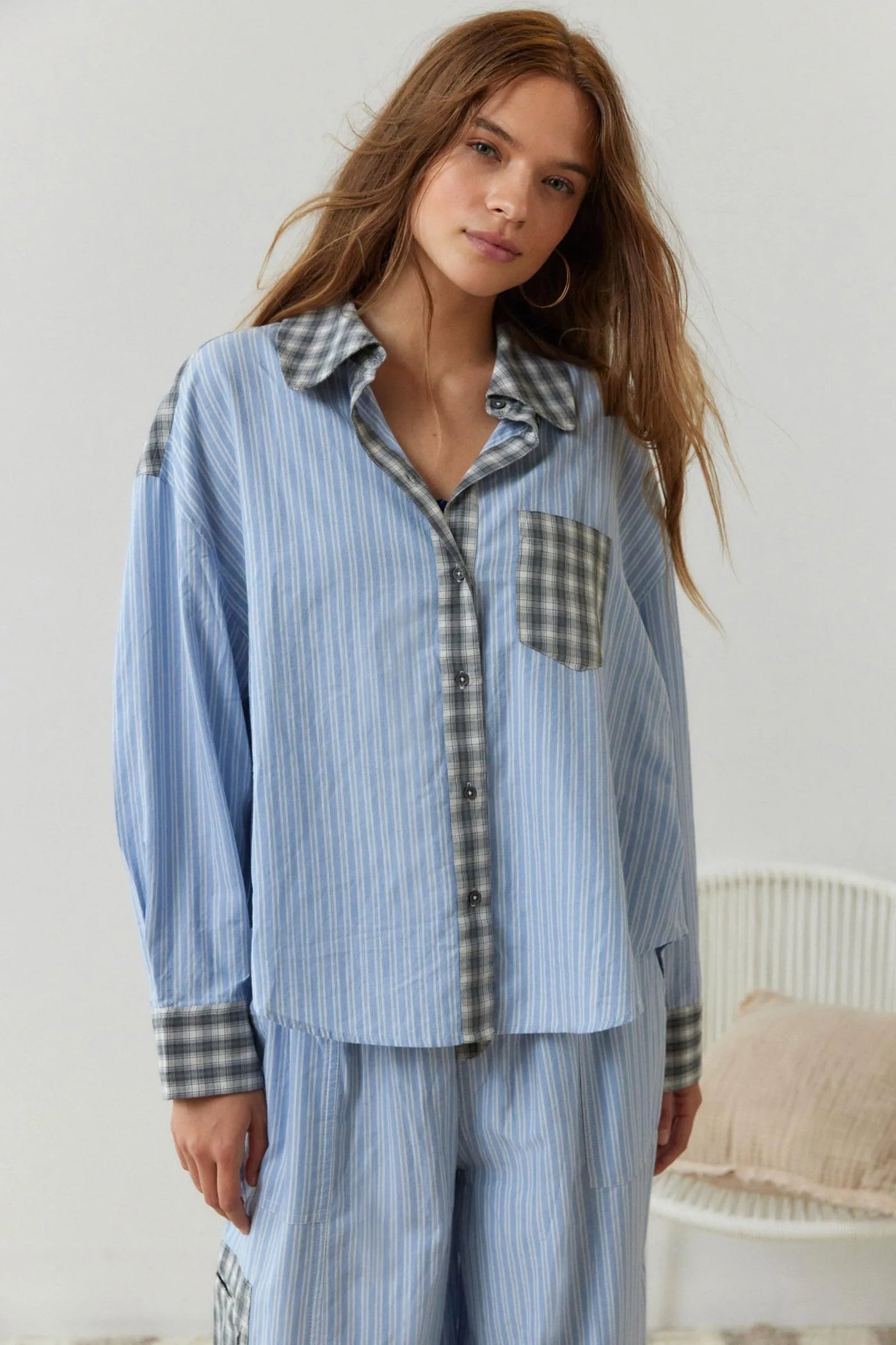 Damen 2-teiliges Pyjama-Set aus Baumwolle - Weich & Atmungsaktiv