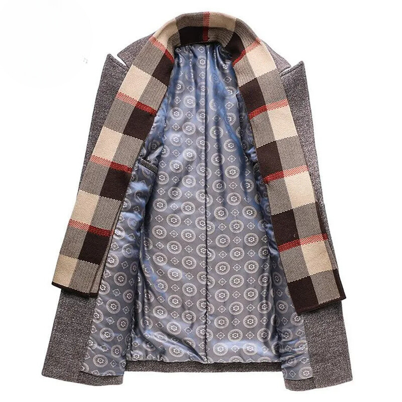 Herren Wollmantel Klassisch - Elegante Wintermode mit Innenfutter