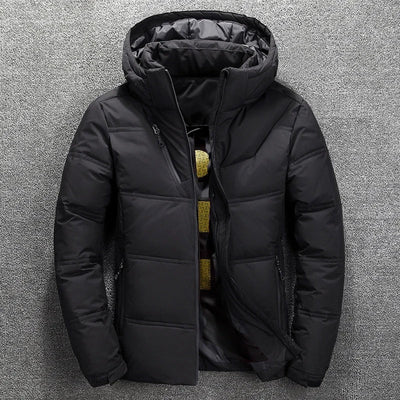 Warme Herren-Winterjacke mit Daunenfüllung