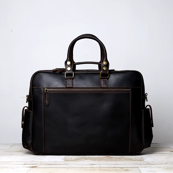 Herren Retro-Ledertasche - Geräumig und hochwertig aus Vollrindleder