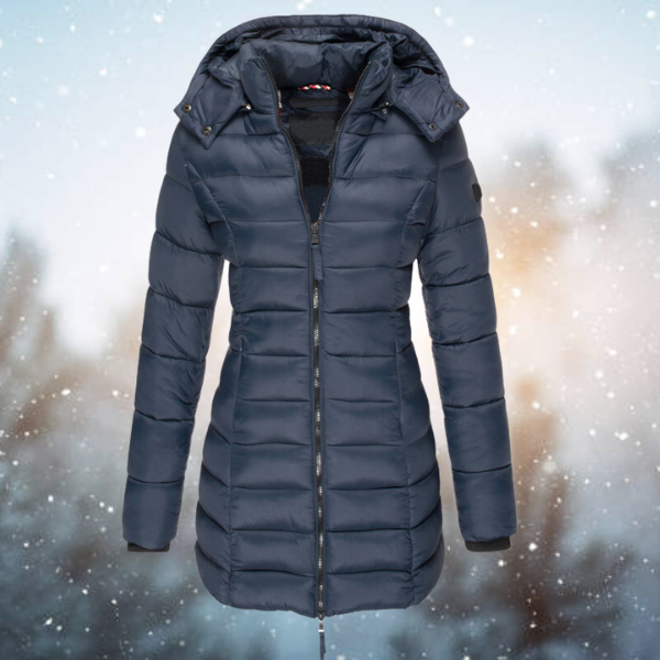 Gepolsterte Winterjacke Navy - Emilia