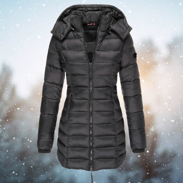 Gepolsterte Winterjacke Navy - Emilia