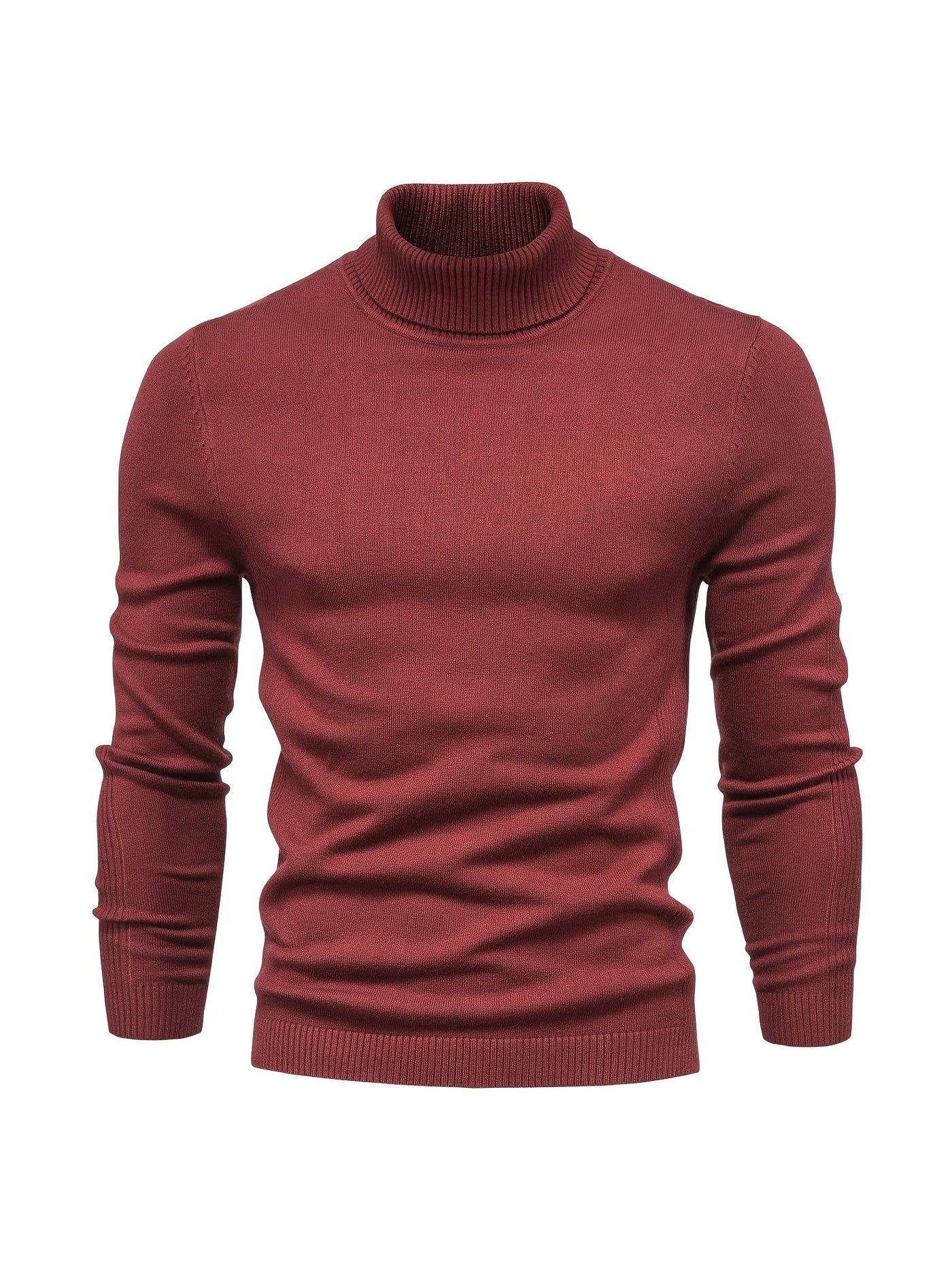 Eleganter Herren Rollkragenpullover aus Merinowolle