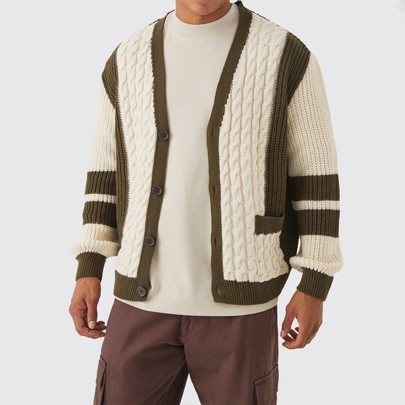 Gestrickter Herren Cardigan