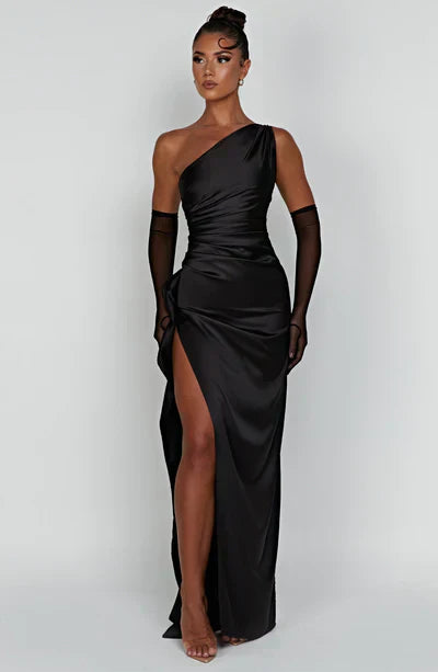 Damen Maxikleid Lang Elegant A-Linie