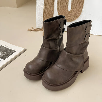 Freya | Stylische Western Cowgirl Boots mit Chunky Absatz