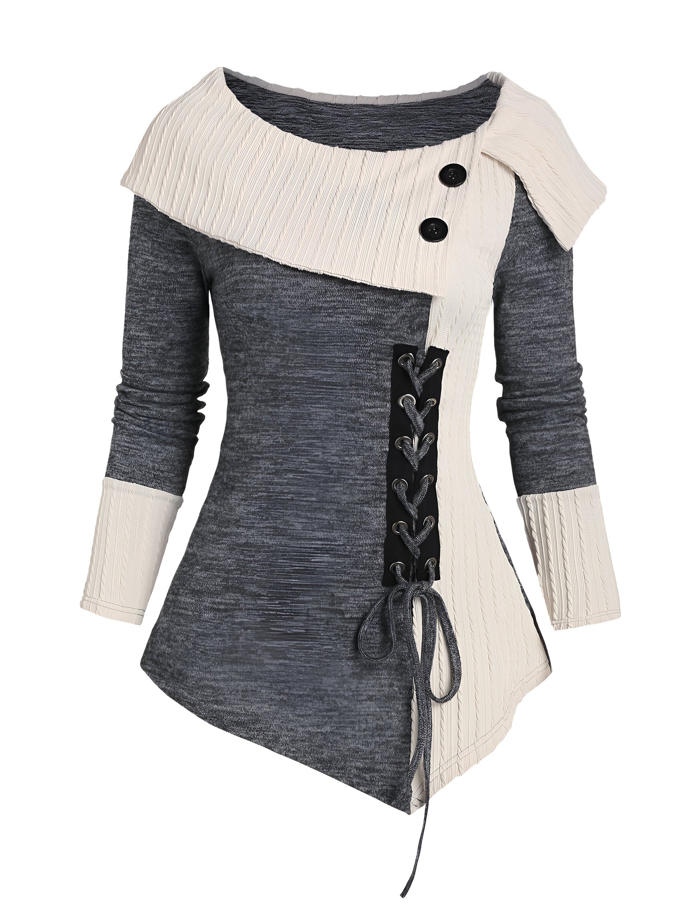 Hannah | Schickes und Trendiges Asymmetrisches Oberteil