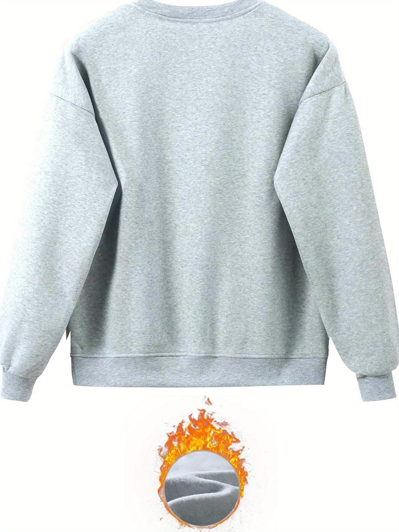 Bequemer Damen-Pullover mit Rundhals und Jogginghosenkleid | Warmes Set für Herbst und Winter