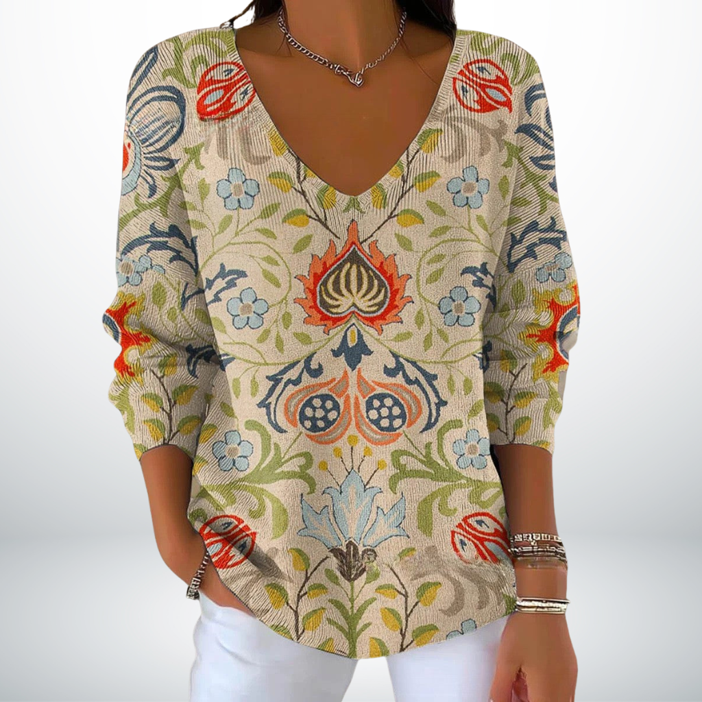 Leni™ – Weiche Strick-V-Ausschnitt Pullover