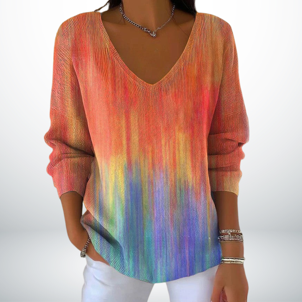 Leni™ – Klassische V-Ausschnitt-Strickpullover