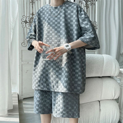 Curatus - Herren Set: Urbanes Zweiteiliges T-Shirt & Shorts für Männer