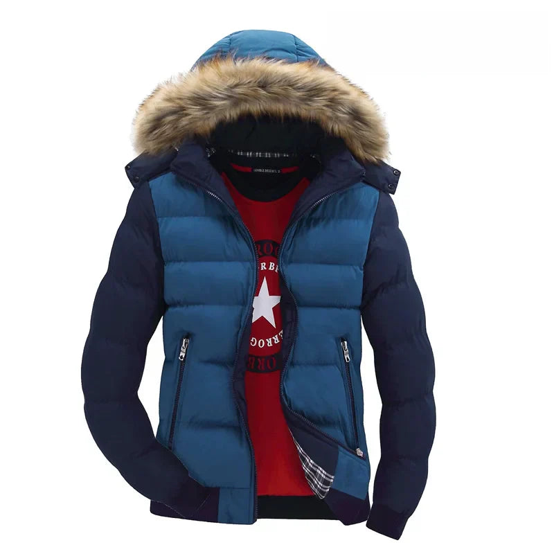 Warme Herrenjacke Khaki - Elias