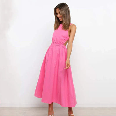 Mireysa – das sommerkleid mit raffiniertem rückenausschnitt und verspieltem charme