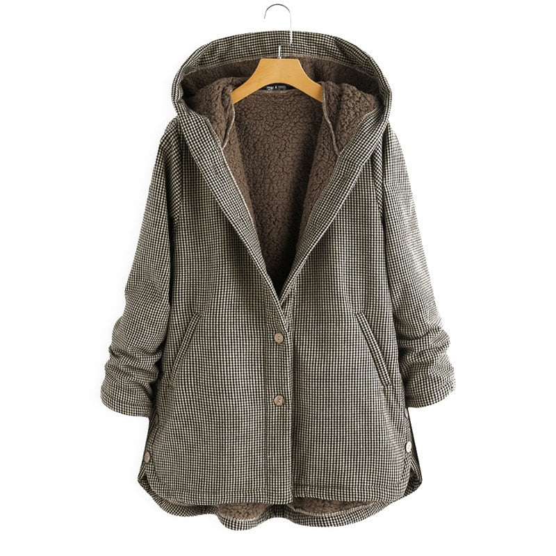 Elegante Damen-Kapuzenjacke