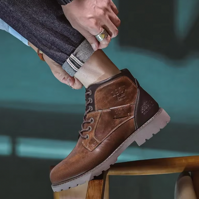 Vintage Leder Herren Stiefel