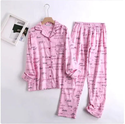 Bequemes Damen Pyjama-Set mit lebendigen Mustern | Zweiteiler